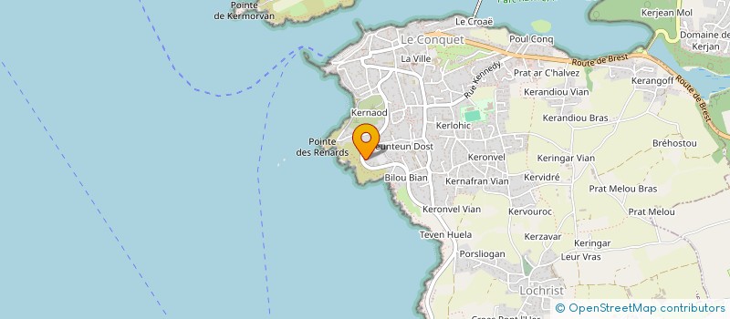 localisation de l'entreprise MADAME MARYANNIC BIHAN  LE CONQUET