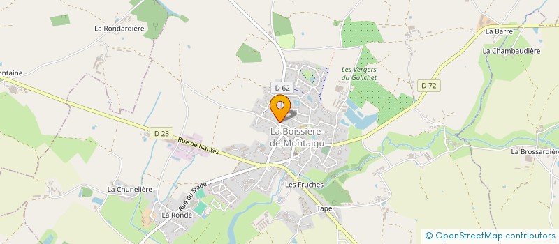 localisation de l'entreprise MADAME MARYANNICK BAUDRY  LA BOISSIERE-DE-MONTAIGU