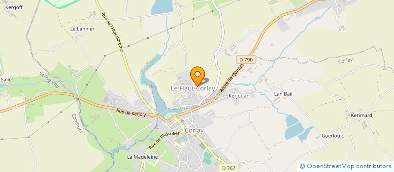 localisation de l'entreprise MADAME MARYANNICK LE CAER  LE HAUT-CORLAY