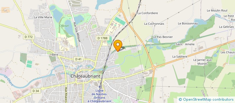 localisation de l'entreprise MADAME MARYANNICK LEPENNETIER  CHATEAUBRIANT