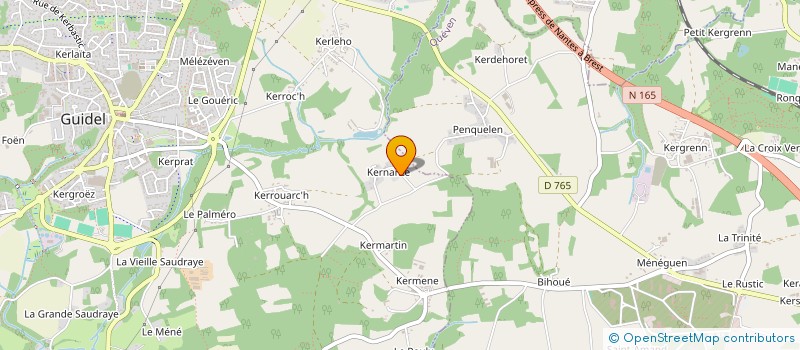 localisation de l'entreprise MADAME MARYANNICK VIOLETTE  GUIDEL