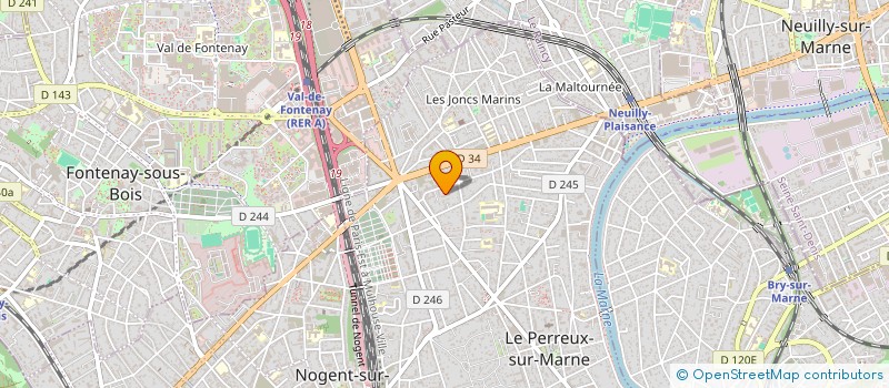 localisation de l'entreprise MADAME MARYEM AYED  LE PERREUX-SUR-MARNE