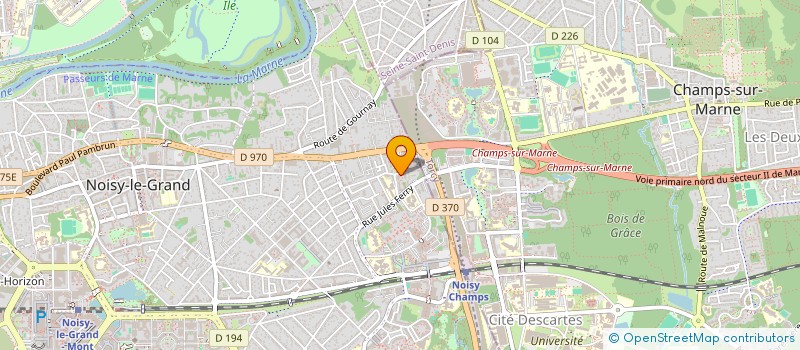 localisation de l'entreprise MADAME MARYEM DJELIDI  NOISY-LE-GRAND