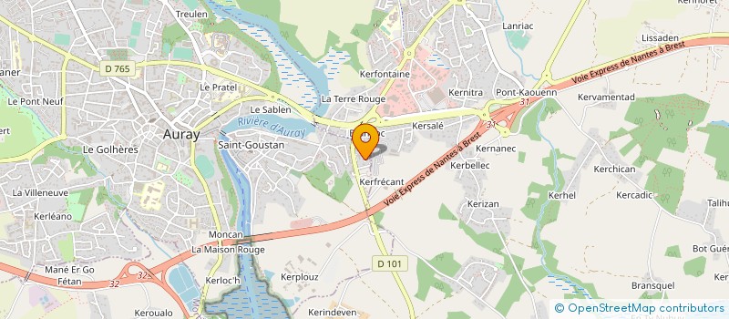 localisation de l'entreprise MADAME MARYLENE AMARY à AURAY