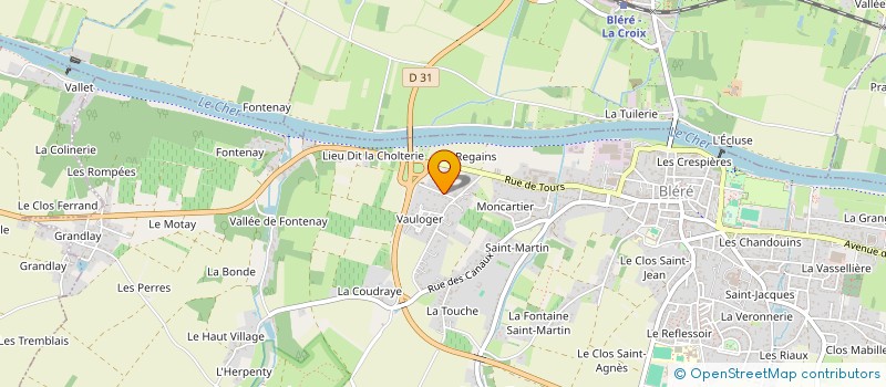 localisation de l'entreprise MADAME MARYLENE BESSE  BLERE