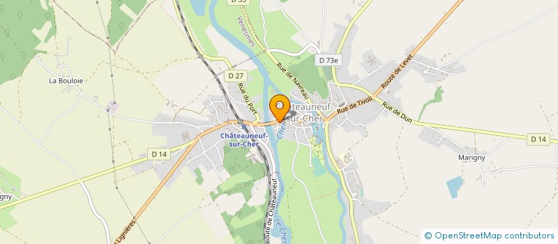 localisation de l'entreprise MADAME MARYLENE BODICHON  CHATEAUNEUF-SUR-CHER