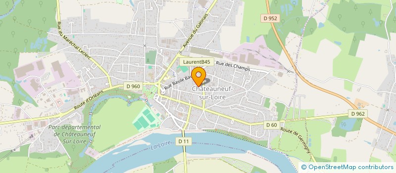localisation de l'entreprise MADAME MARYLENE BONNEAU à CHATEAUNEUF-SUR-LOIRE