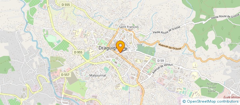 localisation de l'entreprise MADAME MARYLENE BOUSQUET à DRAGUIGNAN