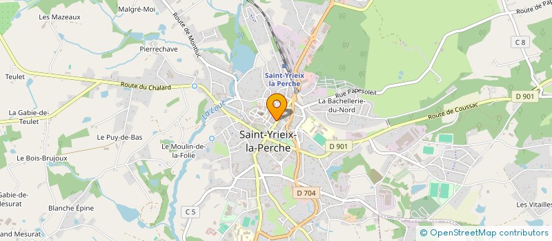 localisation de l'entreprise MADAME MARYLENE BRASSART à SAINT-YRIEIX-LA-PERCHE