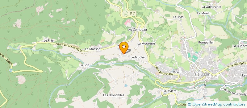 localisation de l'entreprise MADAME MARYLENE BRASSE  PELUSSIN