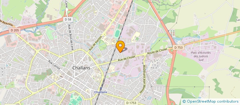 localisation de l'entreprise MADAME MARYLENE BURGAUD à CHALLANS