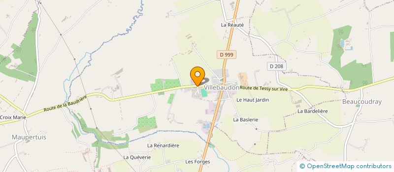 localisation de l'entreprise MADAME MARYLENE CHEFDEVILLE  VILLEBAUDON