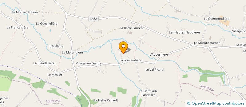 localisation de l'entreprise MADAME MARYLENE COLLIBEAUX à SOURDEVAL