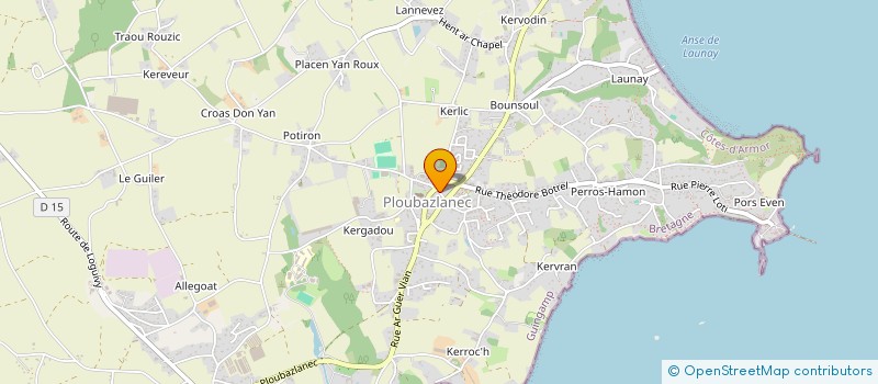 localisation de l'entreprise MADAME MARYLENE CORFDIR à PLOUBAZLANEC