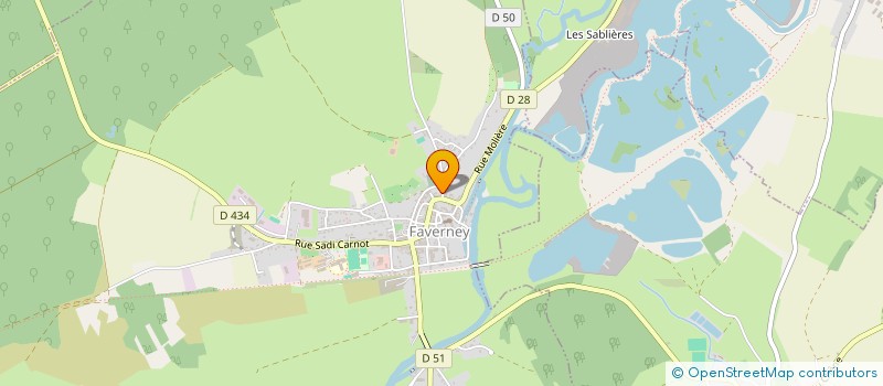 localisation de l'entreprise MADAME MARYLENE COURANT  FAVERNEY