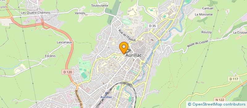 localisation de l'entreprise MADAME MARYLENE CUZOL à AURILLAC