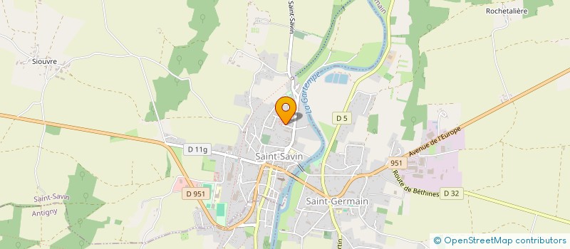 localisation de l'entreprise MADAME MARYLENE DAOUT  SAINT-SAVIN