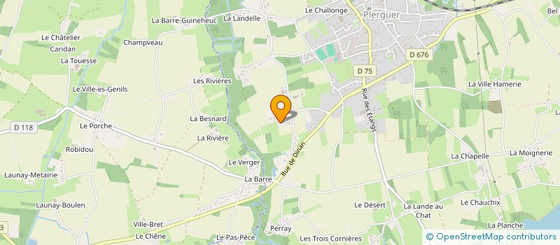 localisation de l'entreprise MADAME MARYLENE DELINE  PLERGUER