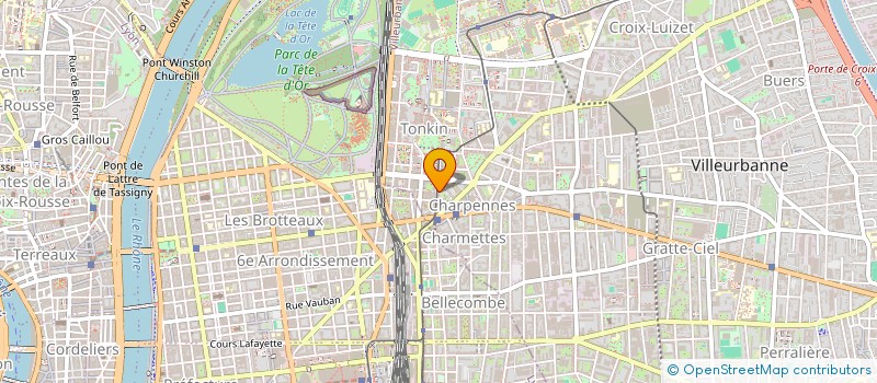 localisation de l'entreprise MADAME MARYLENE DELORME  VILLEURBANNE