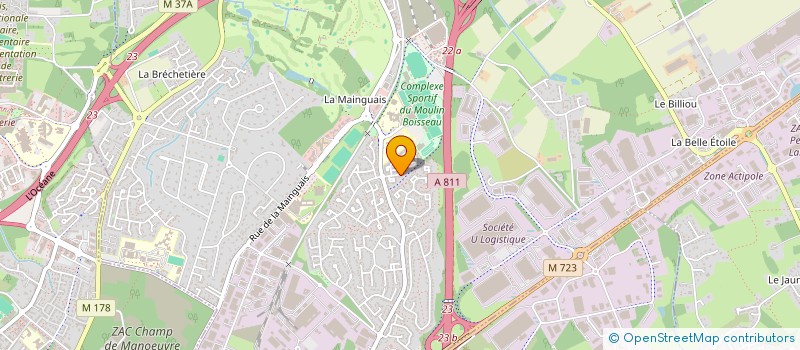 localisation de l'entreprise MADAME MARYLENE DINAND  CARQUEFOU