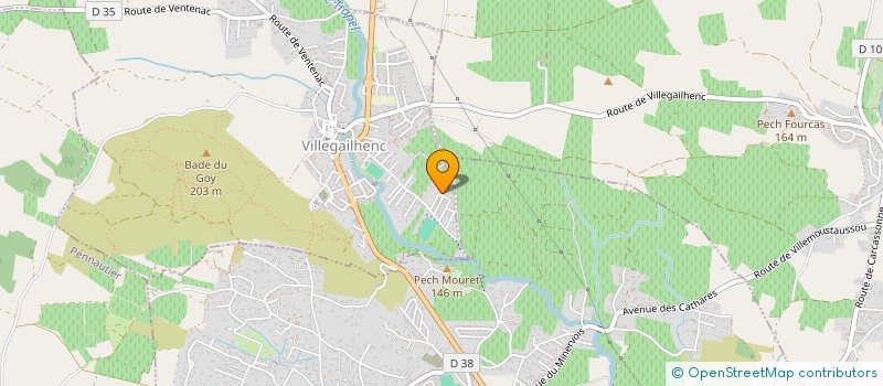 localisation de l'entreprise MADAME MARYLENE DRESSAYRE  VILLEGAILHENC