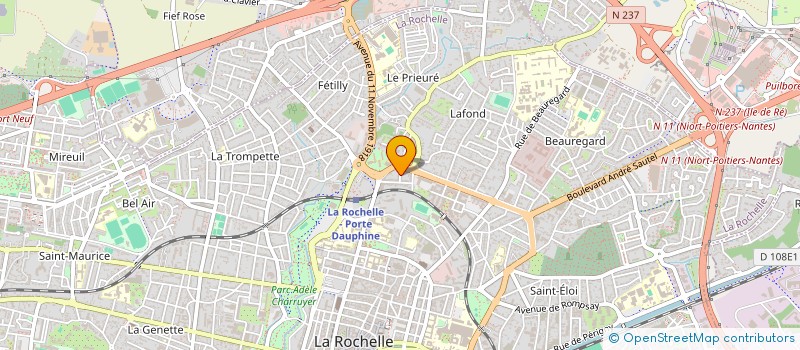 localisation de l'entreprise MADAME MARYLENE DUPONT à LA ROCHELLE