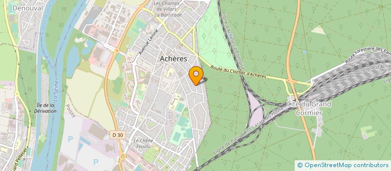 localisation de l'entreprise MADAME MARYLENE GALLET  ACHERES