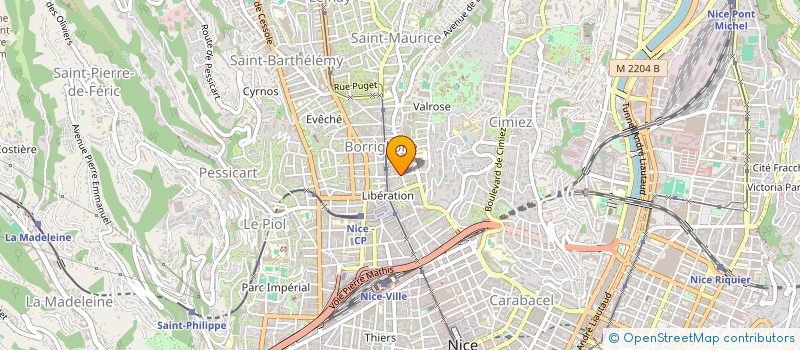 localisation de l'entreprise MADAME MARYLENE GARACCI à NICE
