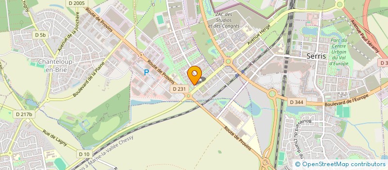 localisation de l'entreprise MADAME MARYLENE GAUTHIER  MONTEVRAIN