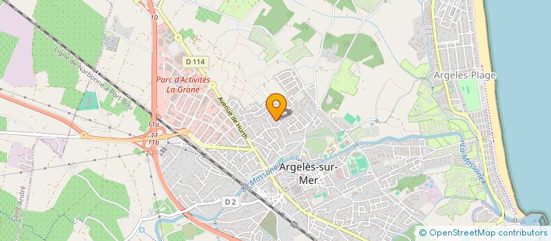 localisation de l'entreprise MADAME MARYLENE GODEY à ARGELES-SUR-MER