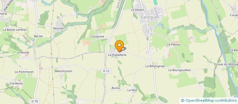 localisation de l'entreprise MADAME MARYLENE GORRY à CALORGUEN