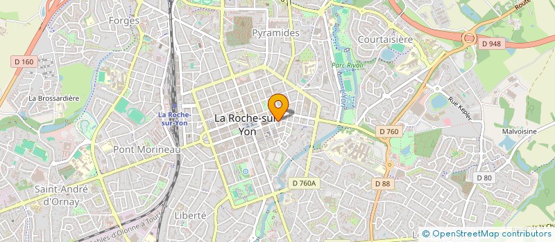 localisation de l'entreprise MADAME MARYLENE GOURAUD  LA ROCHE-SUR-YON