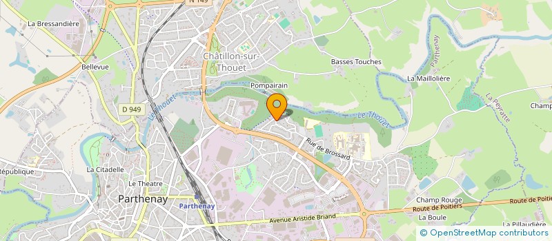 localisation de l'entreprise MADAME MARYLENE GUILLOT  PARTHENAY