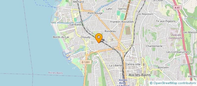 localisation de l'entreprise MADAME MARYLENE HANAT  AIX-LES-BAINS