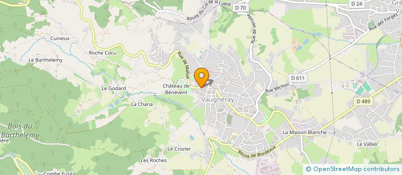 localisation de l'entreprise MADAME MARYLENE JOYET  VAUGNERAY