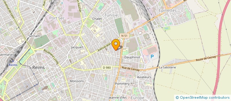 localisation de l'entreprise MADAME MARYLENE LAPLANCHE à REIMS