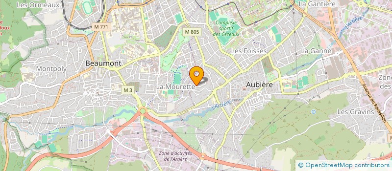 localisation de l'entreprise MADAME MARYLENE LAROQUE  AUBIERE