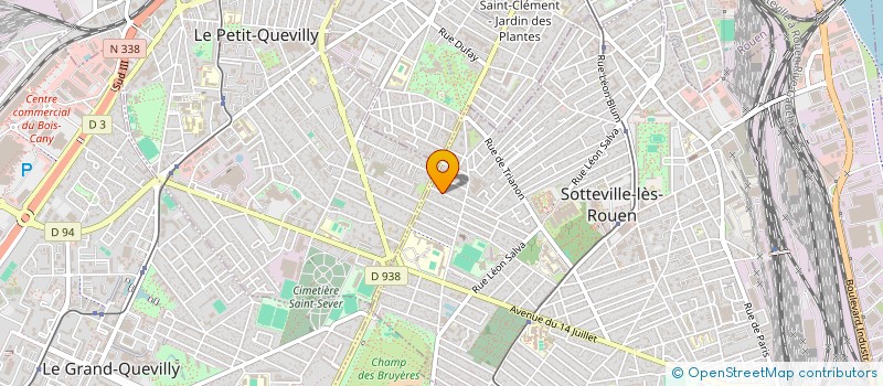 localisation de l'entreprise MADAME MARYLENE LE MAITRE  SOTTEVILLE-LES-ROUEN