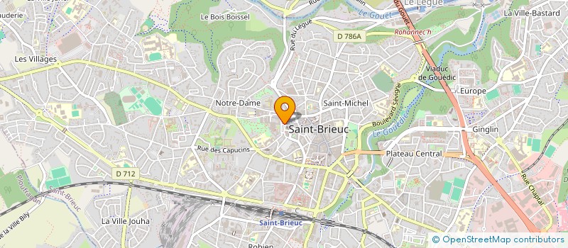 localisation de l'entreprise MADAME MARYLENE LE RAY à SAINT-BRIEUC