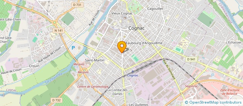 localisation de l'entreprise MADAME MARYLENE LEVEQUE à COGNAC