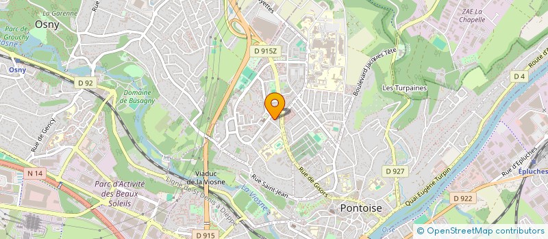 localisation de l'entreprise MADAME MARYLENE MAGDELEINE à PONTOISE