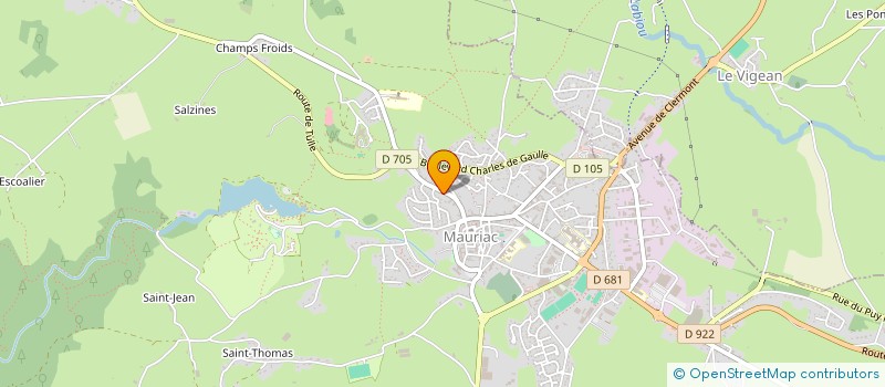 localisation de l'entreprise MADAME MARYLENE MAVIER à MAURIAC