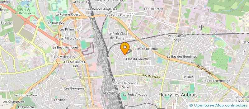 localisation de l'entreprise MADAME MARYLENE MEKAMDJO  FLEURY-LES-AUBRAIS