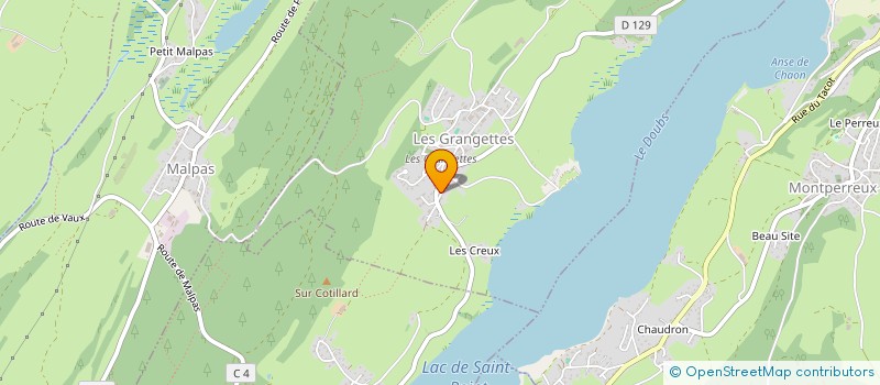 localisation de l'entreprise MADAME MARYLENE MEVAERE à LES GRANGETTES
