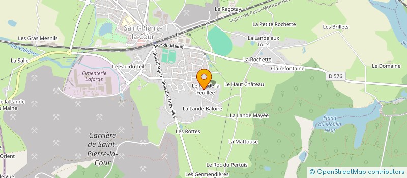 localisation de l'entreprise MADAME MARYLENE PELLIER à SAINT-PIERRE-LA-COUR