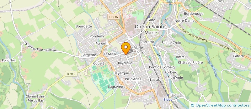 localisation de l'entreprise MADAME MARYLENE PERROT  OLORON-SAINTE-MARIE