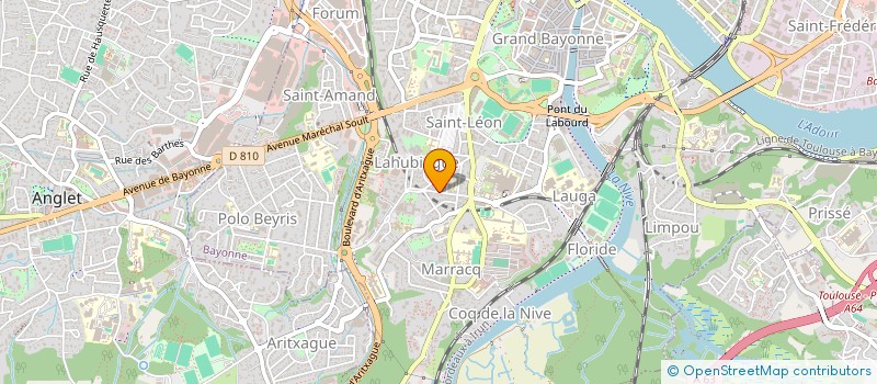 localisation de l'entreprise MADAME MARYLENE PHILIP à BAYONNE