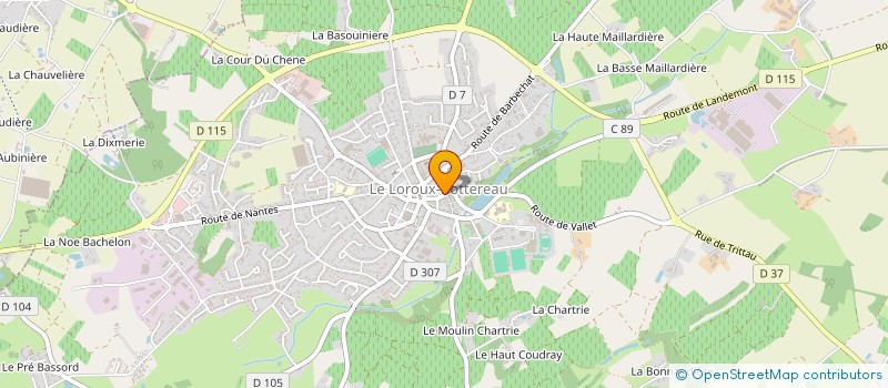 localisation de l'entreprise MADAME MARYLENE PINEAU à LE LOROUX-BOTTEREAU
