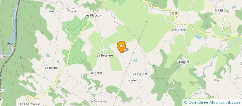 localisation de l'entreprise MADAME MARYLENE POUMARAT  ALLASSAC