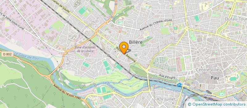 localisation de l'entreprise MADAME MARYLENE PRESTOT  BILLERE